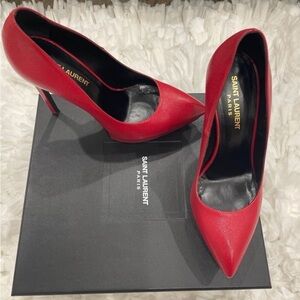 Saint Laurent Bold Red Heels